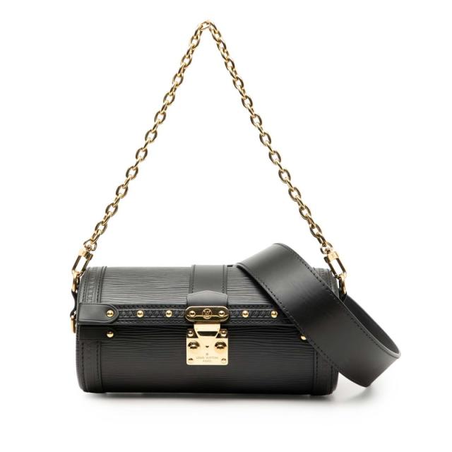 ルイ ヴィトン エピ パピヨン トランク チェーン ハンドバッグ ショルダーバッグ 2WAY M58655 ノワール ブラック LOUIS VUITTON 【中古】