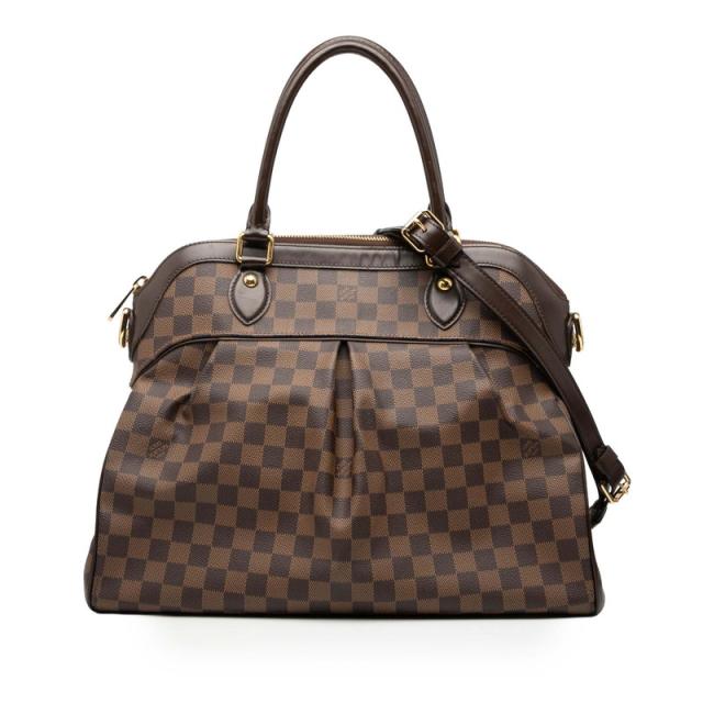 ルイ ヴィトン ダミエ トレヴィGM ハンドバッグ ショルダーバッグ 2WAY N51998 エベヌ ブラウン PVC レザー LOUIS VUITTON 【中古】