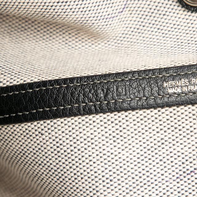 エルメス ガーデンファイルMM トートバッグ ハンドバッグ グレー