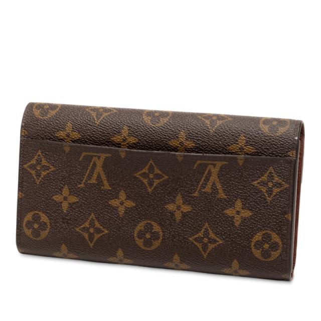 ルイ ヴィトン モノグラム ポルトフォイユ サラ 長財布 M60531 ブラウン PVC レザー レディース LOUIS VUITTON 【中古】
