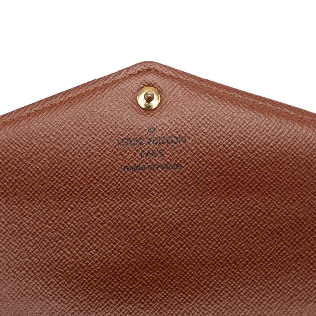 ルイ ヴィトン モノグラム ポルトフォイユ サラ 長財布 M60531 ブラウン PVC レザー レディース LOUIS VUITTON 【中古】
