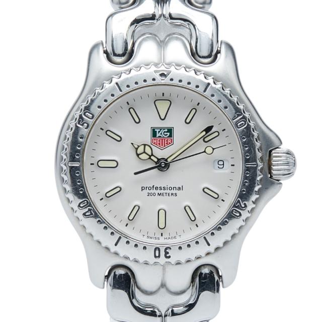 タグホイヤー プロフェッショナル セル 腕時計 S99.013K クオーツ ホワイト文字盤 ステンレススチール ボーイズ TAG HEUER 【中古】