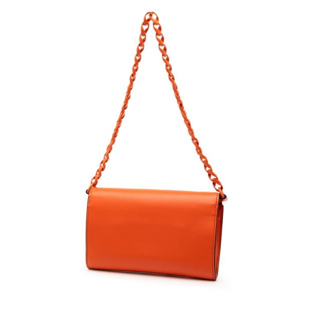 グッチ ホースビッド チェーン ショルダー バッグ 724713 オレンジ レザー レディース GUCCI 【中古】_1