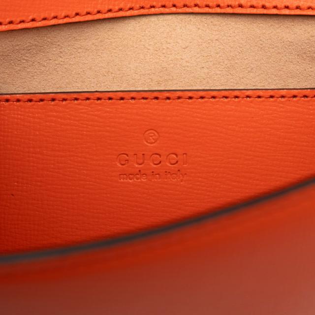 グッチ ホースビッド チェーン ショルダー バッグ 724713 オレンジ レザー レディース GUCCI 【中古】_4