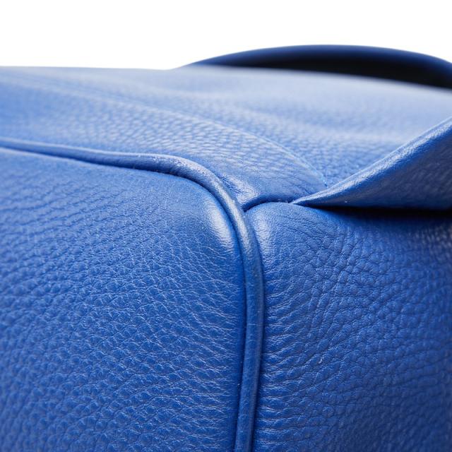 エム シー エム スタッズ リュック バックパック ブルー レザー レディース MCM 【中古】_5
