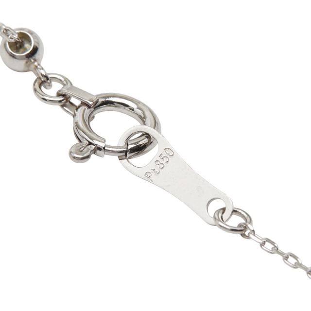 Pt900 プラチナ Pt850 プラチナ ダイヤ0.376ct プチネックレス レディース 中古_4
