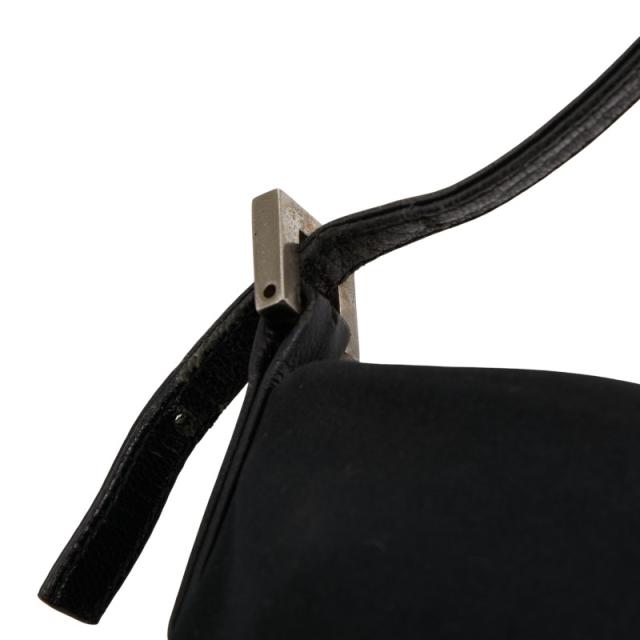 フェンディ マンマバケット ロゴ ショルダーバッグ ブラック ジャージー レザー レディース FENDI 【中古】_6