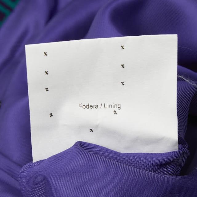 フェンディ 総柄 スカート グリーン パープル コットン レディース FENDI 【中古】_7