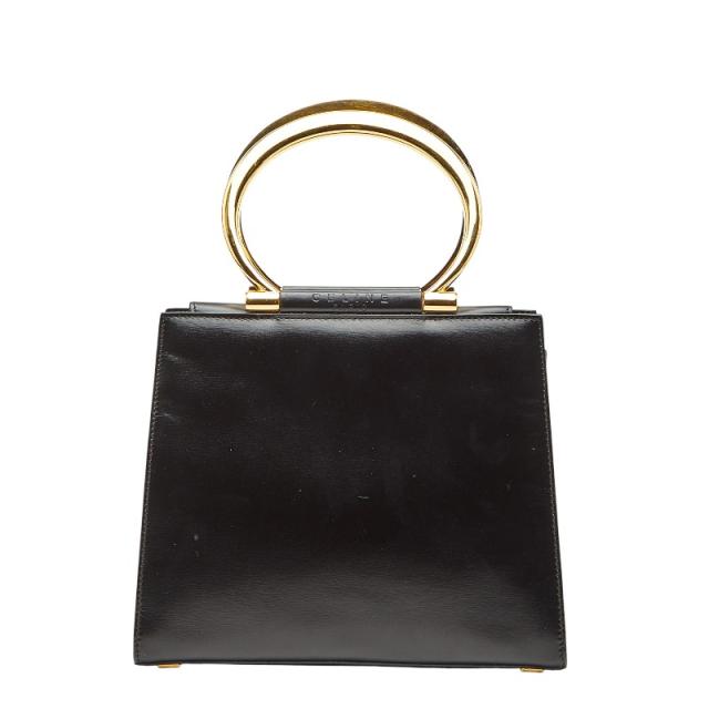 セリーヌ ハンドバッグ ブラック レザー レディース CELINE 【中古】