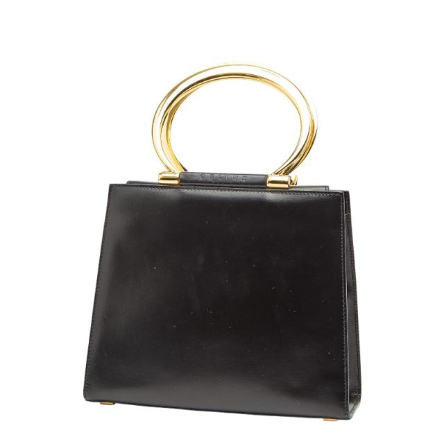 セリーヌ ハンドバッグ ブラック レザー レディース CELINE 【中古】_1