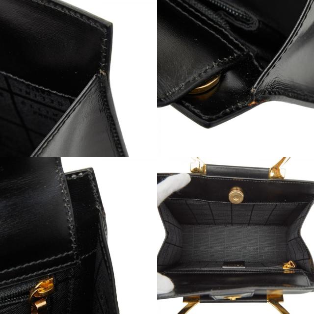 セリーヌ ハンドバッグ ブラック レザー レディース CELINE 【中古】_8