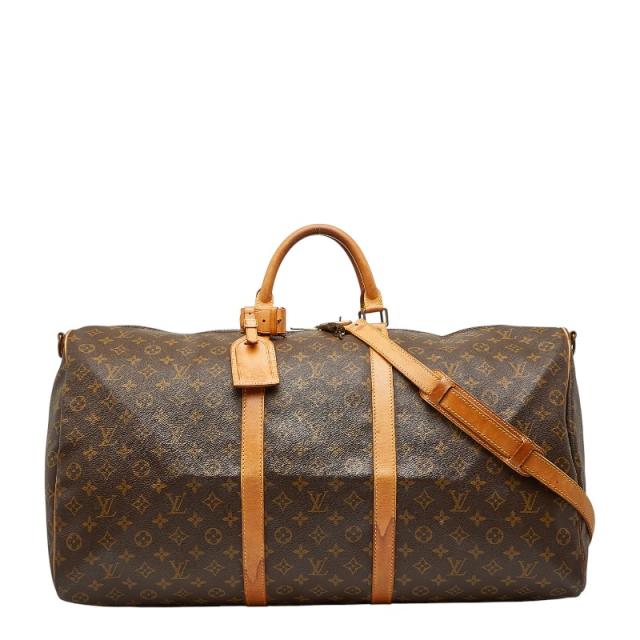 ルイ ヴィトン モノグラム キーポル バンドリエール 60 ボストンバッグ ショルダーバッグ 2WAY M41412 ブラウン LOUIS VUITTON 【中古】
