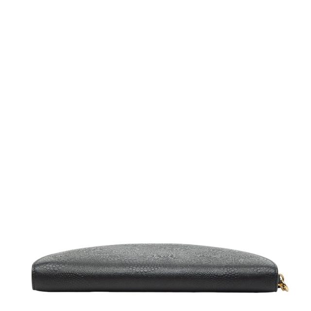 ティファニー ハーフムーン ラージ 長財布 二つ折り ウォレット ブラック レザー レディース TIFFANY&Co. 【中古】_2