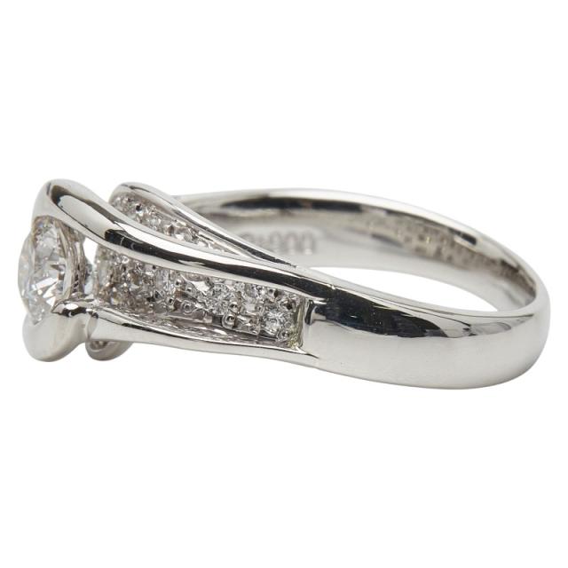 Pt900 プラチナ ダイヤ0.505ct ダイヤ0.32ct リング 指輪 レディース 13.5号 中古_2