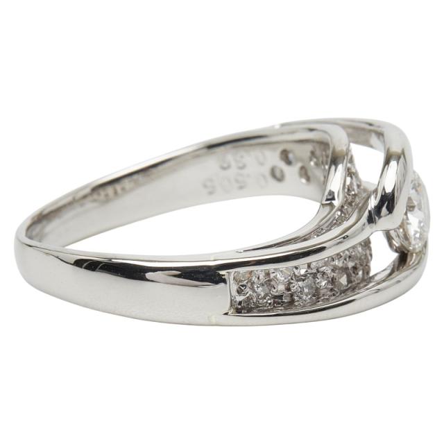 Pt900 プラチナ ダイヤ0.505ct ダイヤ0.32ct リング 指輪 レディース 13.5号 中古_3