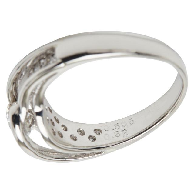 Pt900 プラチナ ダイヤ0.505ct ダイヤ0.32ct リング 指輪 レディース 13.5号 中古_5