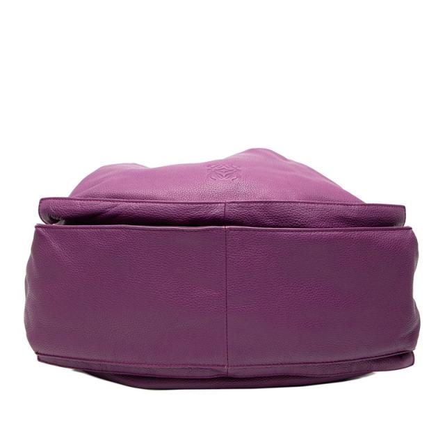 ロエベ アナグラム フラメンコ タッセル ショルダーバッグ パープル レザー レディース LOEWE 【中古】_2