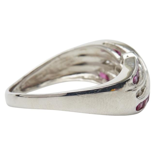 Pt900 プラチナ ルビー0.60ct ダイヤ0.14ct リング 指輪 レディース 12.5号 中古_3