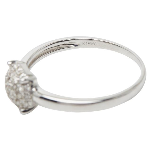 K18WG ホワイトゴールド ダイヤ0.30ct リング 指輪 レディース 18.5号 中古_6