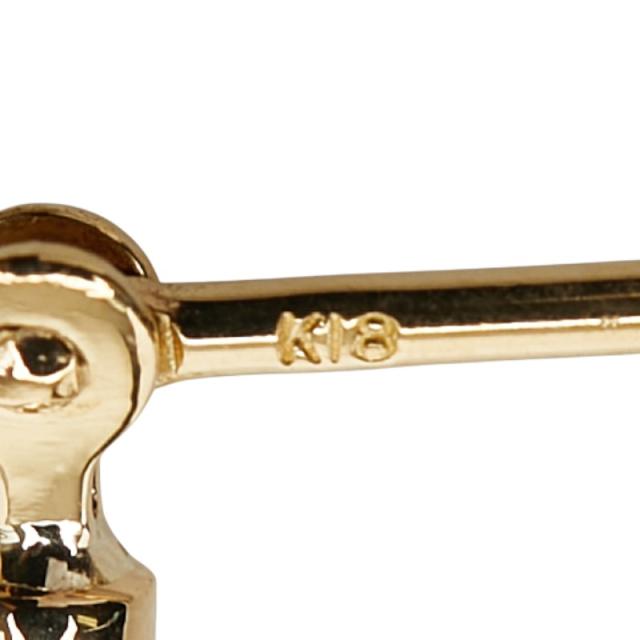 K18YG イエローゴールド フープピアス ピアス レディース 中古_5
