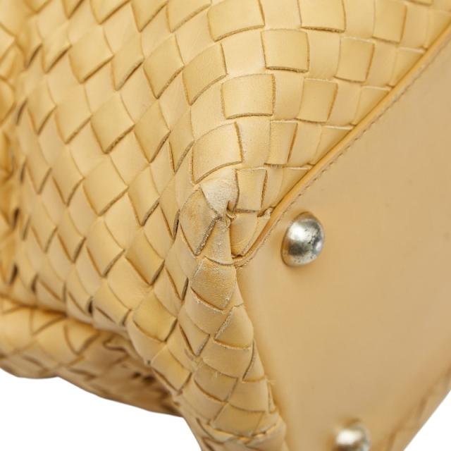 ボッテガヴェネタ イントレチャート ハンドバッグ トートバッグ イエロー レザー レディース BOTTEGAVENETA 【中古】_4