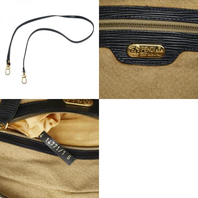 フェンディ ズッカ ハンドバッグ ショルダーバッグ 2WAY カーキグリーン ネイビー ナイロン レザー レディース FENDI 【中古】_9