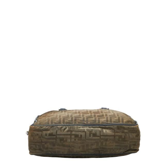 フェンディ ズッカ ハンドバッグ ショルダーバッグ 2WAY カーキグリーン ネイビー ナイロン レザー レディース FENDI 【中古】_2