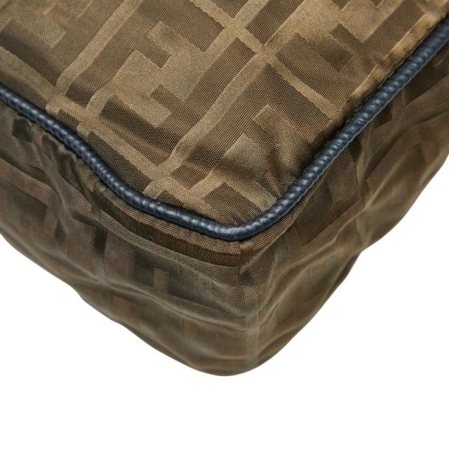 フェンディ ズッカ ハンドバッグ ショルダーバッグ 2WAY カーキグリーン ネイビー ナイロン レザー レディース FENDI 【中古】_5