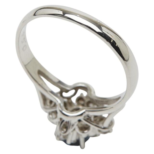 Pt900 プラチナ サファイア0.54ct ダイヤ0.17ct リング 指輪 レディース 9.5号 中古_4