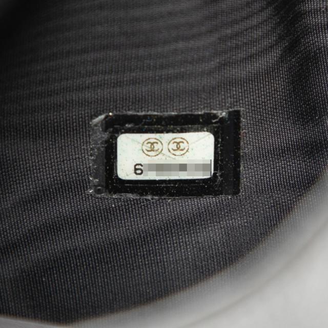 シャネル ココマーク 三つ折り財布 ブラック キャビアスキン レディース CHANEL 【中古】_6