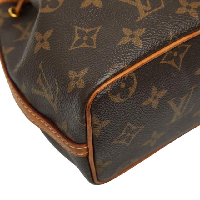 ルイ ヴィトン モノグラム ナノ ノエ 斜め掛け ミニ ショルダーバッグ 巾着 M41346 ブラウン PVC レザー LOUIS VUITTON 【中古】_4