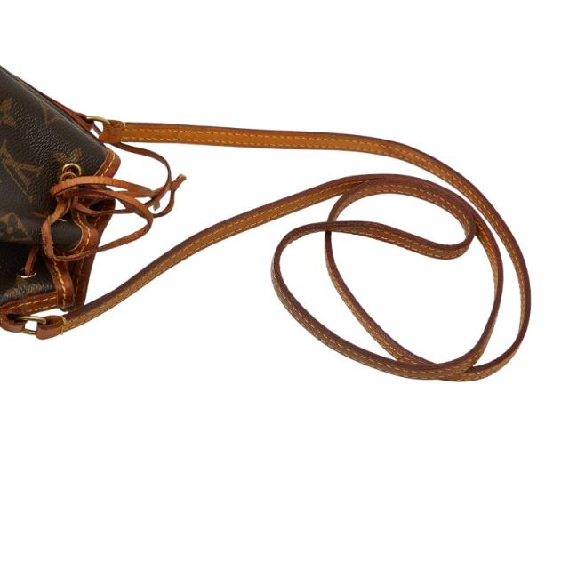 ルイ ヴィトン モノグラム ナノ ノエ 斜め掛け ミニ ショルダーバッグ 巾着 M41346 ブラウン PVC レザー LOUIS VUITTON 【中古】_7