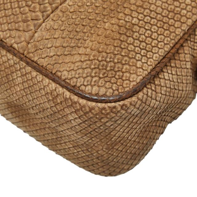 グッチ ソーホー ディスコ チェーン ショルダーバッグ ハンドバッグ ブラウン パイソン レディース GUCCI 【中古】_5