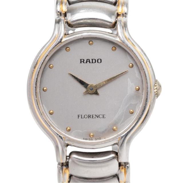 ラドー フローレンス 腕時計 204.3647.4 クオーツ グレー文字盤 ステンレススチール レディース RADO 【中古】