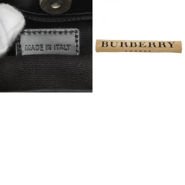 バーバリー ノバチェック ハンドバッグ ベージュ ブラック PVC レザー レディース BURBERRY 【中古】_9