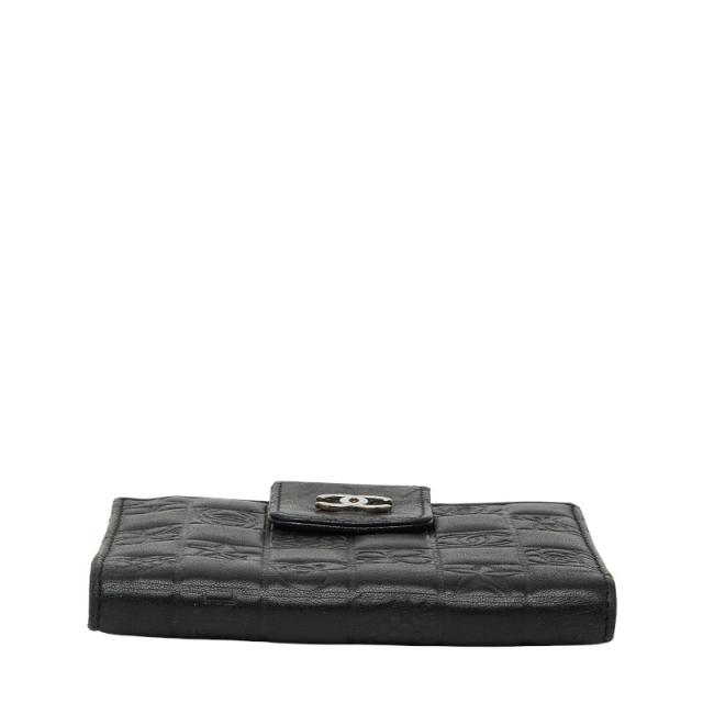 シャネル アイコン 二つ折り財布 A24212 ブラック レザー レディース CHANEL 【中古】_2