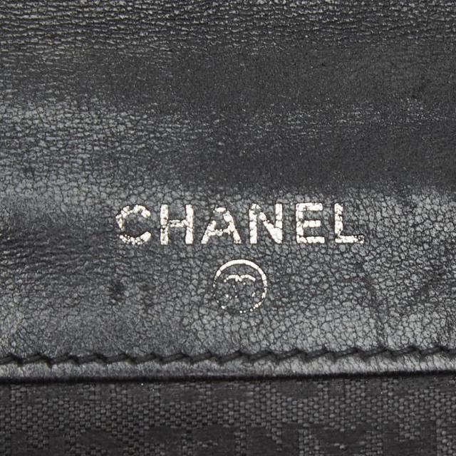 シャネル アイコン 二つ折り財布 A24212 ブラック レザー レディース CHANEL 【中古】_7