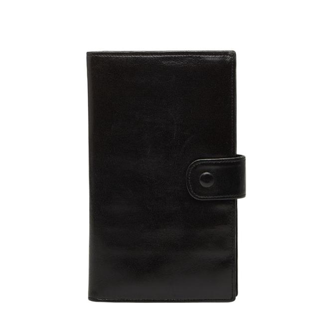 シャネル ココマーク 長財布 ブラック ラムスキン レディース CHANEL 【中古】