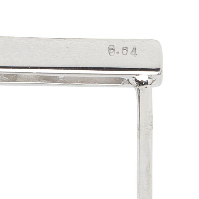 K14WG ホワイトゴールド ダイヤ0.08ct ピアス レディース 中古_3
