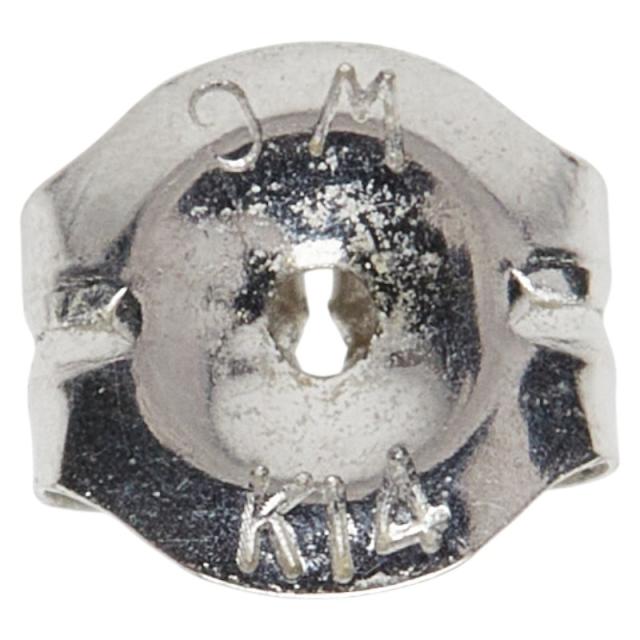 K14WG ホワイトゴールド ダイヤ0.08ct ピアス レディース 中古_4