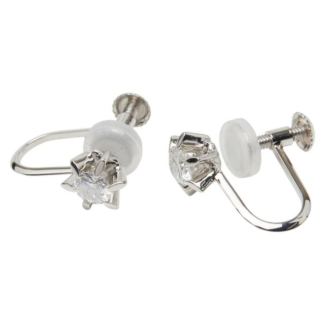 Pt900 プラチナ ダイヤ0.32ct イヤリング レディース 中古_1