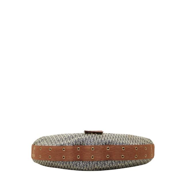 ディオール トロッター ショルダーバッグ ブラウン ネイビー キャンバス レザー レディース Dior 【中古】_2