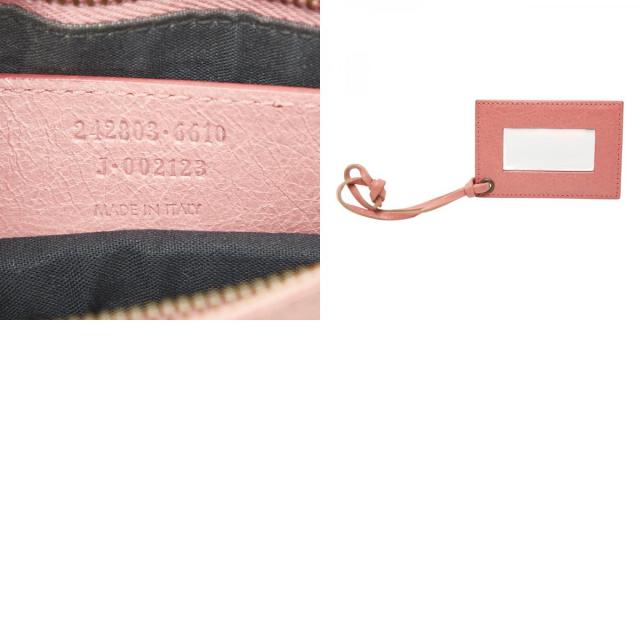 バレンシアガ ジャイアントヒップ 斜め掛け ショルダーバッグ ピンク レザー レディース BALENCIAGA 【中古】_9