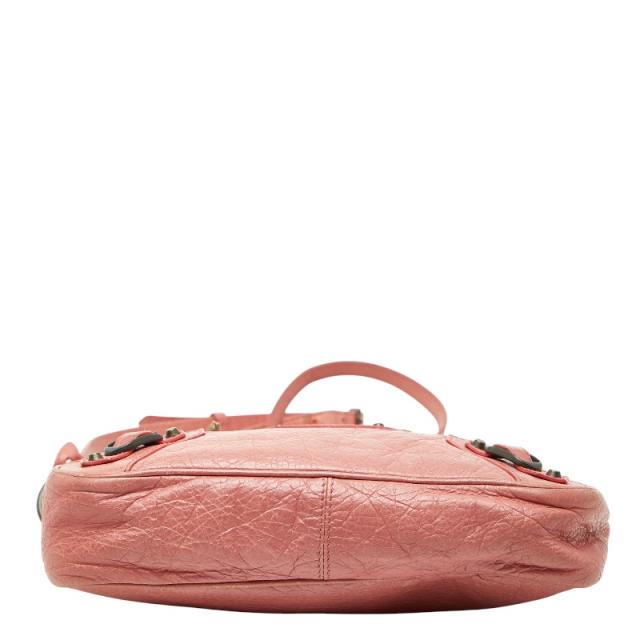 バレンシアガ ジャイアントヒップ 斜め掛け ショルダーバッグ ピンク レザー レディース BALENCIAGA 【中古】_2