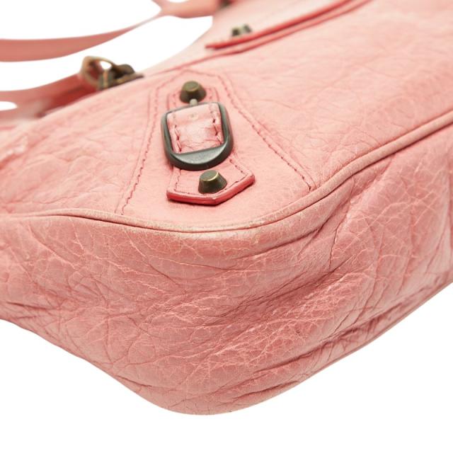 バレンシアガ ジャイアントヒップ 斜め掛け ショルダーバッグ ピンク レザー レディース BALENCIAGA 【中古】_4