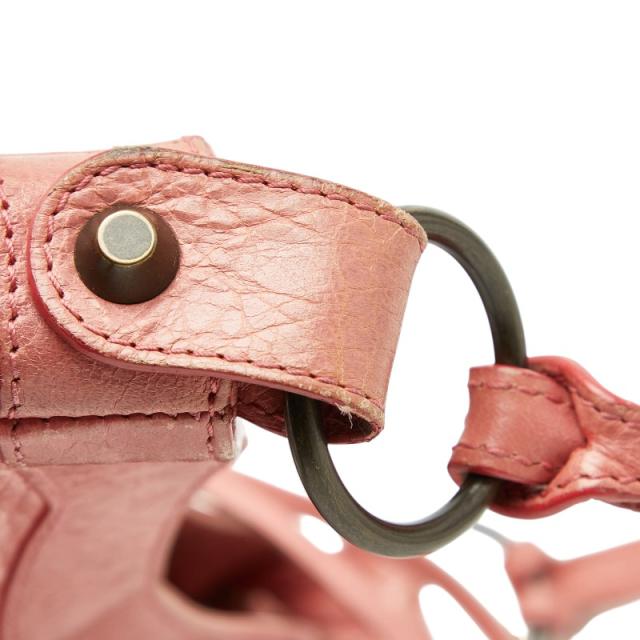 バレンシアガ ジャイアントヒップ 斜め掛け ショルダーバッグ ピンク レザー レディース BALENCIAGA 【中古】_7