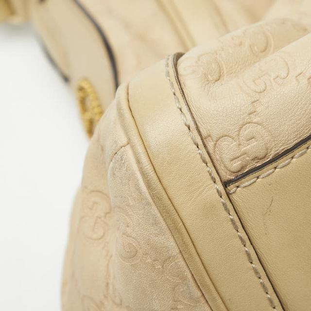 グッチ グッチシマ スカーレット ハンドバッグ 282297 ベージュ レザー レディース GUCCI 【中古】_3