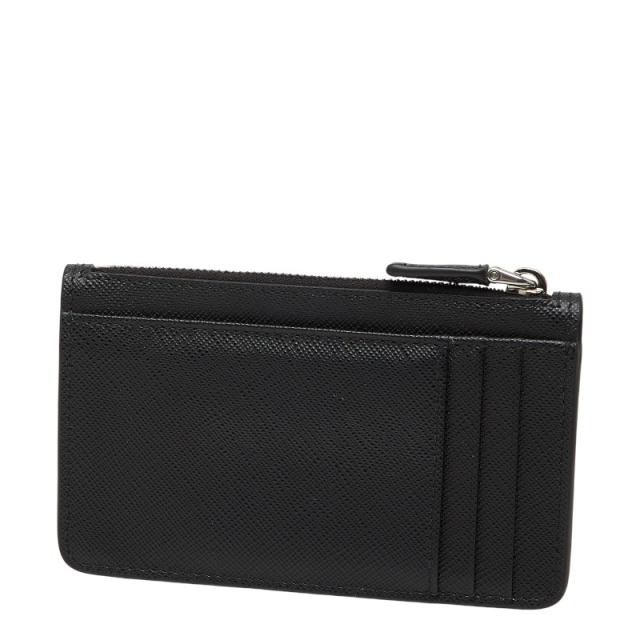 プラダ 三角ロゴプレート コインケース カードケース 2MC084 ブラック サフィアーノレザー レディース PRADA 【中古】_1