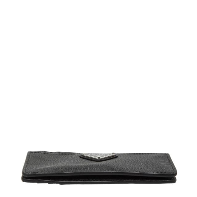 プラダ 三角ロゴプレート コインケース カードケース 2MC084 ブラック サフィアーノレザー レディース PRADA 【中古】_2