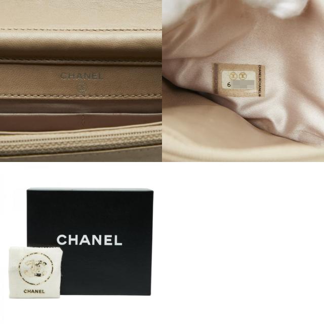 シャネル ニュートラベルライン ココマーク チェーン ショルダーバッグ ベージュ ナイロン レディース CHANEL 【中古】_9